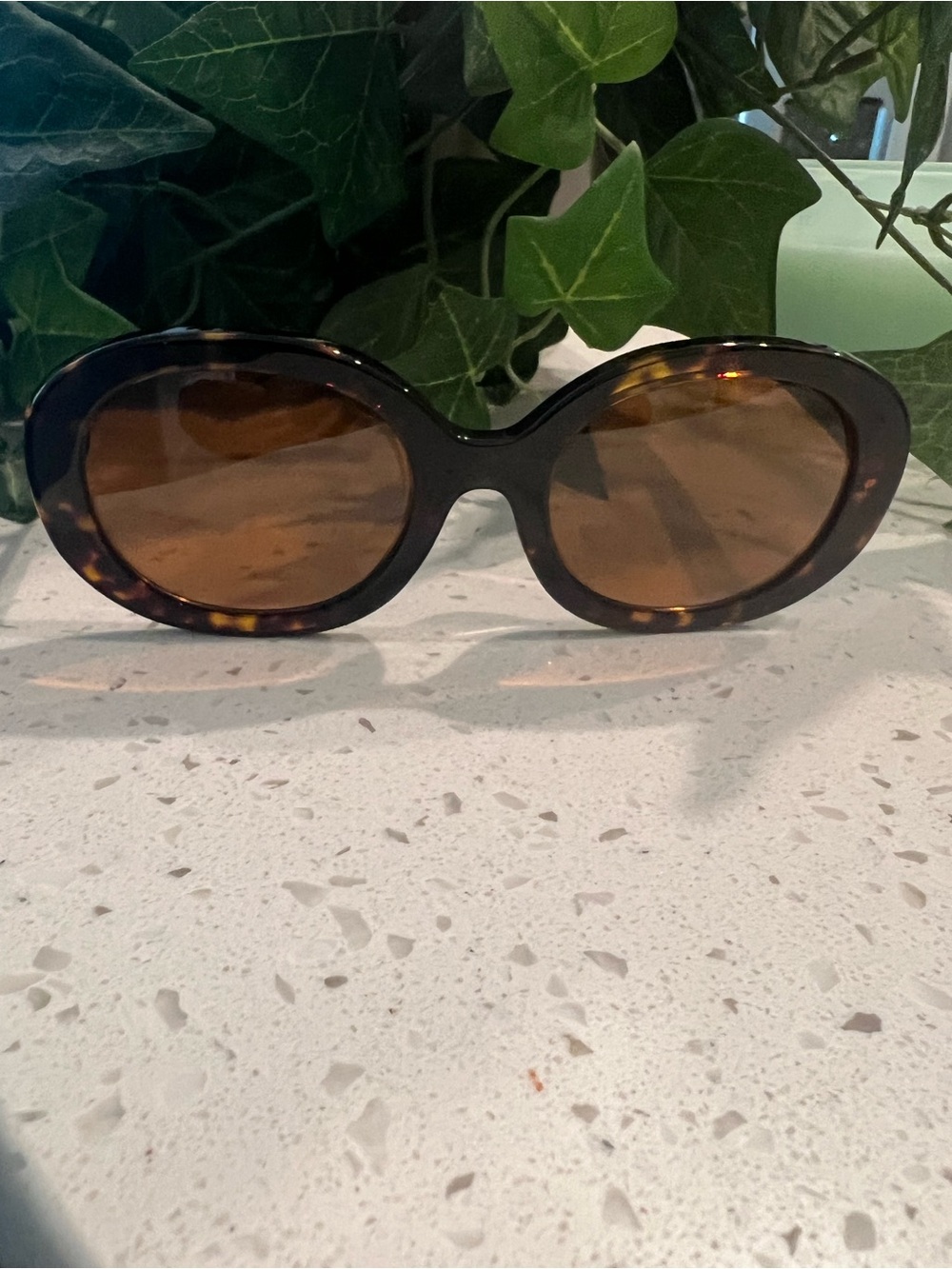Coach Oval Tortoiseshell Sunglasses -  Prescription Brown Lenses